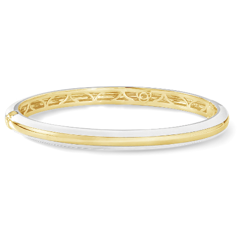 18K White Ceramic Bangle Bracelet